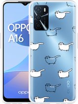 Oppo A16 / A16s Hoesje Love my Cat - Designed by Cazy