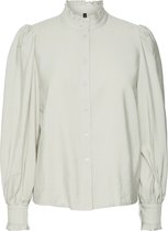 Vero Moda VMMUNNA L/S FRILL SHIRT EXP Birch Dames - maat L