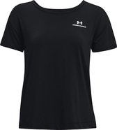 Under Armour Rush Energy Core Short Sleeve 1365683-001, Femme, Zwart, t-shirt, taille: S