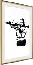 Poster Banksy: Mona Lisa with Bazooka II 40x60