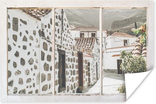 Affiche Vue à travers - Architecture - Été - 60x40 cm