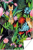 Poster Jungle - Dieren - Planten - 120x180 cm XXL