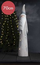 Star Trading "Klas" - Kerstman met LED-lichtjes (4 warmwit) - H 70cm - voor binnen