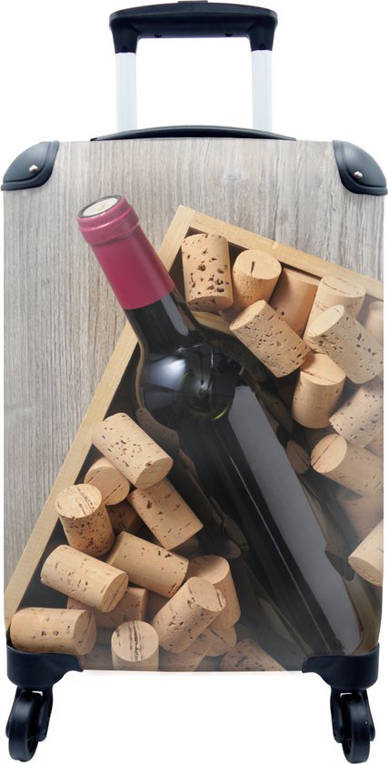 Valise - Bouteille de vin dans une caisse à vin - 35x55x20 cm - Bagage à  main - Trolley | bol.com