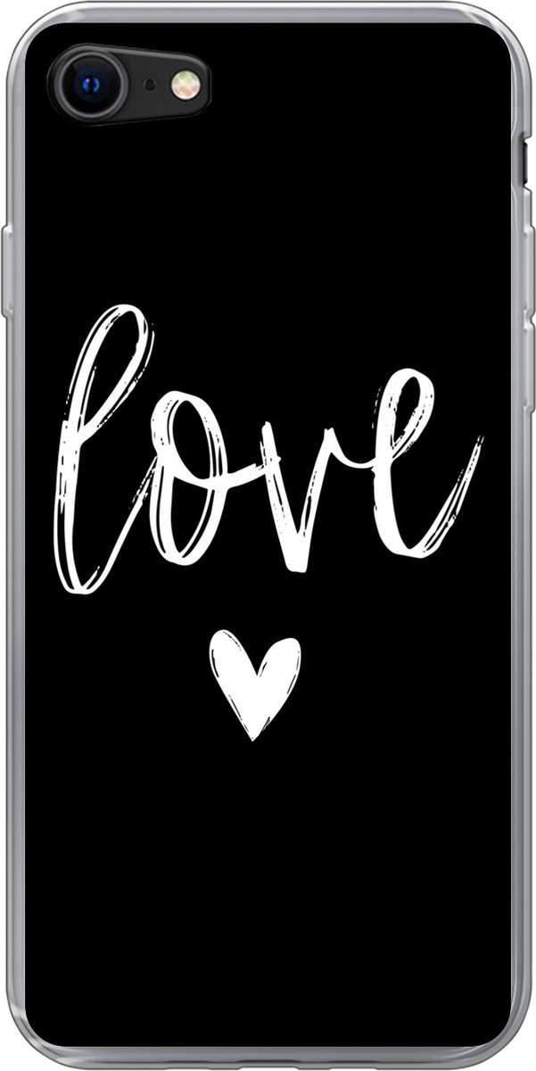 Telefoonhoesje Geschikt voor iPhone 8 hoesje - Quotes - Love - Spreuken - Siliconen Telefoonhoesje Telefoonhoesje