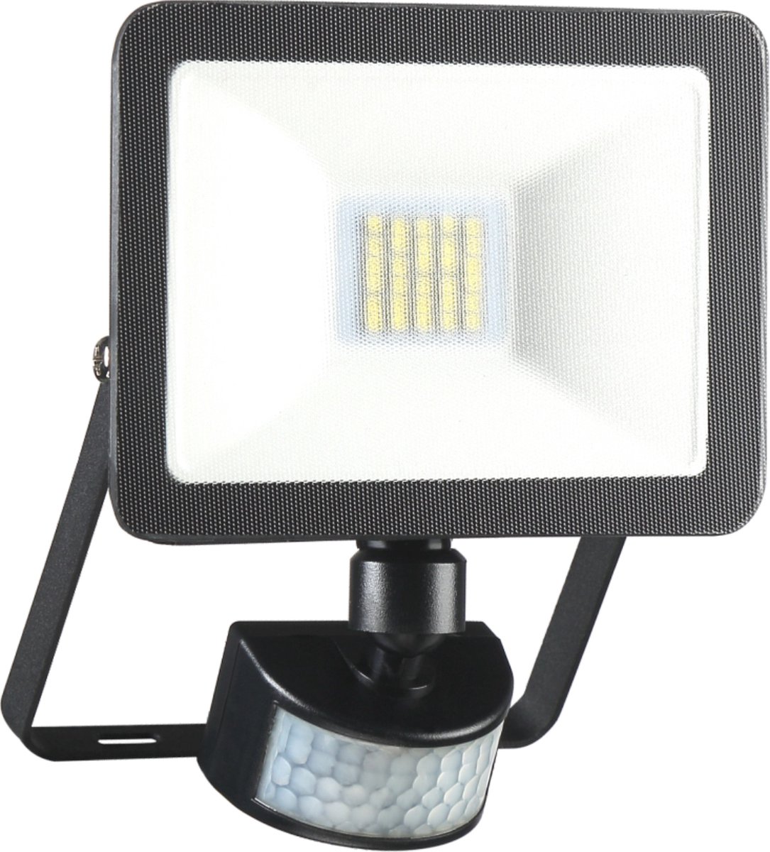 ELRO LF60 Design LED Buitenlamp met Bewegingssensor - 10W – 800LM – IP54 Waterdicht - Zwart - ELRO