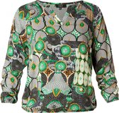 ES&SY Zarina Blouse - Green/Multi-Colour - maat 42