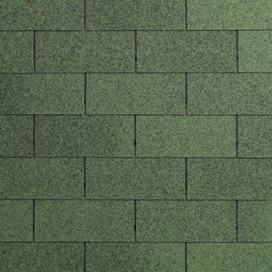 Intergard dakshingles groen topkwaliteit voor tuinhuisjes en blokhutten, prijs per 3m2