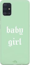 Samsung A71 Case - Baby Girl Green - Samsung Short Quotes Case