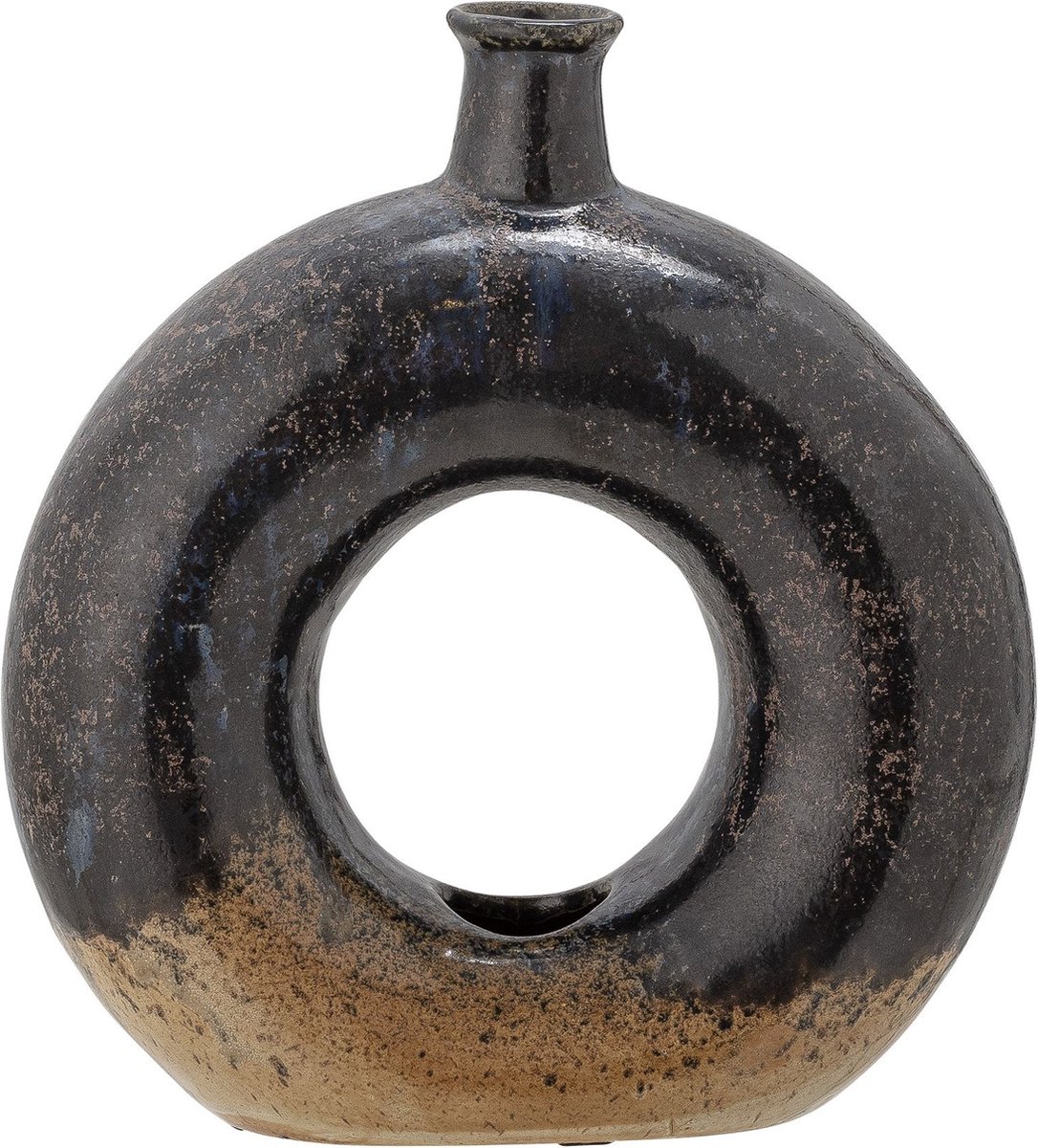 Vaas aardewerk bruin Baldvin – 6 x 19,5 x 18 cm