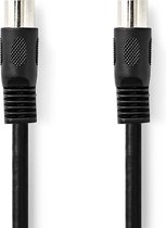 Nedis DIN-Audiokabel | DIN 5-Pins Male | DIN 5-Pins Male | Vernikkeld | 2.00 m | Rond | PVC | Zwart | Polybag