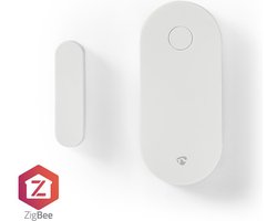 Nedis SmartLife Slimme Deur/Raam Sensor - Zigbee 3.0 - Batterij Gevoed - Android / IOS - Wit