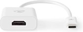Câble adaptateur Nedis USB-C ™ | USB-C ™ mâle - HDMI ™ femelle | 0,2 m | Blanc