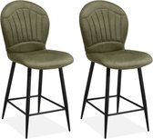 Barstoel Sprint - Mosgroen (set van 2 stoelen)