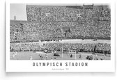Walljar - Olympisch stadion '59 - Zwart wit poster