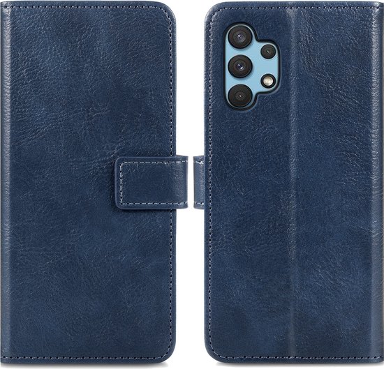 Foto: Imoshion hoesje geschikt voor samsung galaxy a32 4g hoesje met pasjeshouder imoshion luxe bookcase donkerblauw