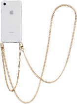 iMoshion Backcover met koord + armband hoesje - Ketting iPhone SE (2020) / 8 / 7 hoesje - Goud