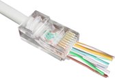 Cablexpert RJ45 krimp connectoren met doorsteekmontage voor U/UTP CAT6 netwerkkabel - 10 stuks