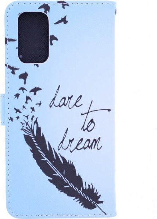 Étui Bookcase hoesje Samsung Galaxy S21 avec imprimé - Love To Dream avec 2 pièces Glas protecteur d'écran