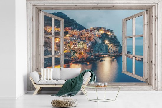Papier peint - Papier peint photo murale Transparente - Italie - Mer - Largeur 450 cm x hauteur 300 cm