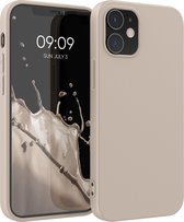 kwmobile telefoonhoesje geschikt voor Apple iPhone 12 / iPhone 12 Pro - Hoesje voor smartphone - Back cover in mat beige