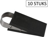 Hofftech Deurstopper Rubber / RVS, 3 CM, Wigmodel (10 Stuks)