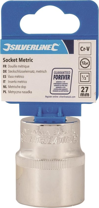 Gueenky 21-delige 1/2 inch veeltandmoerset, 8-36 mm torx-steeksleutelset veeltand moerkast, CR-V torx-moerset, veeltand dopsleutelset voor 6-kant en 12-kant profiel, blauwe doos