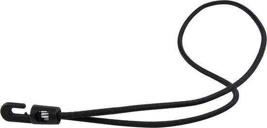 Afdekzeilwinkel - Spanner kunststof haak 35cm elastiek zwart — afbeelding 2