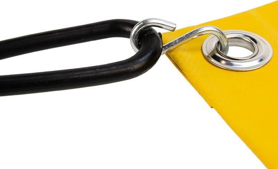 Afdekzeilwinkel - Spanrubber met s-haak 25cm elastiek zwart — afbeelding 4