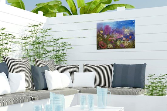 Décoration de Jardin Peinture à l'huile - Fleurs - Printemps - 40x30 cm