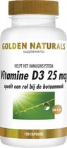 Golden Naturals Vitamine D3 25 mcg (120 softgel capsules)