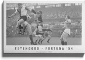 Walljar - Feyenoord - Fortuna '54 '67 - Muurdecoratie - Canvas schilderij