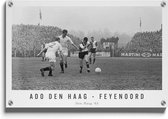 Walljar - ADO Den Haag - Feyenoord '63 II - Muurdecoratie - Acrylglas schilderij - 120 x 180 cm