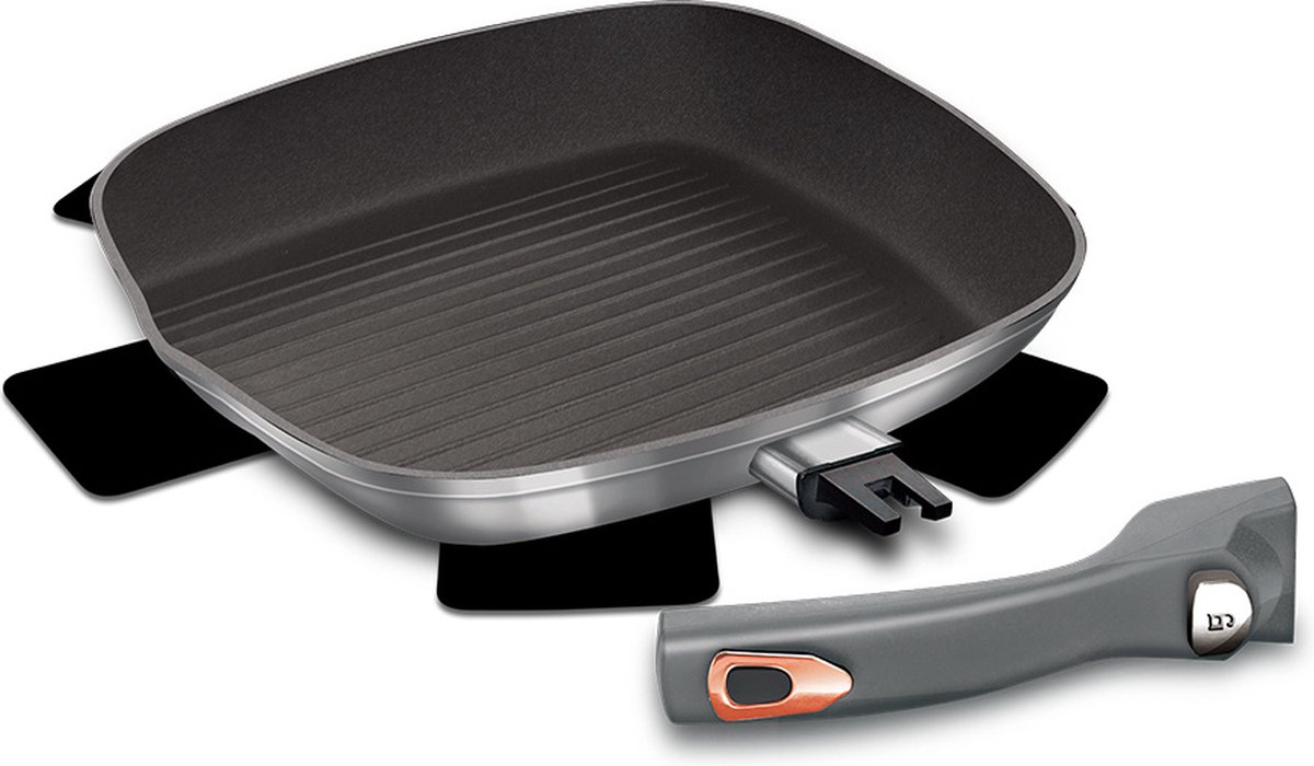 Berlinger Haus Grillpan Moonlight 2,1 Liter 28 Cm Aluminium Grijs
