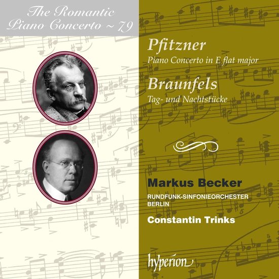 Markus Becker, Rundfunk-Sinfonieorchester Berlin, Constantin Trinks - Pfitzner: Piano Concerto in E flat major, Tag- und Nachtstücke (CD)