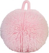 knijpbal fluffy junior 9 cm siliconen roze