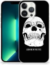 Silicone Case iPhone 13 Pro Max Telefoonhoesje Skull Eyes