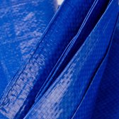 2x3m Blauw PE Zeil / Bouwzeil (150gr) - incl. Zeilringen - Grondzeil / Tarpaulin / Tarp