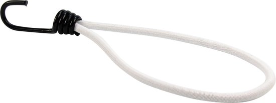 Afdekzeilwinkel - Spanner met haak 25cm elastiek wit spinhaak van Merkloos — afbeelding 4