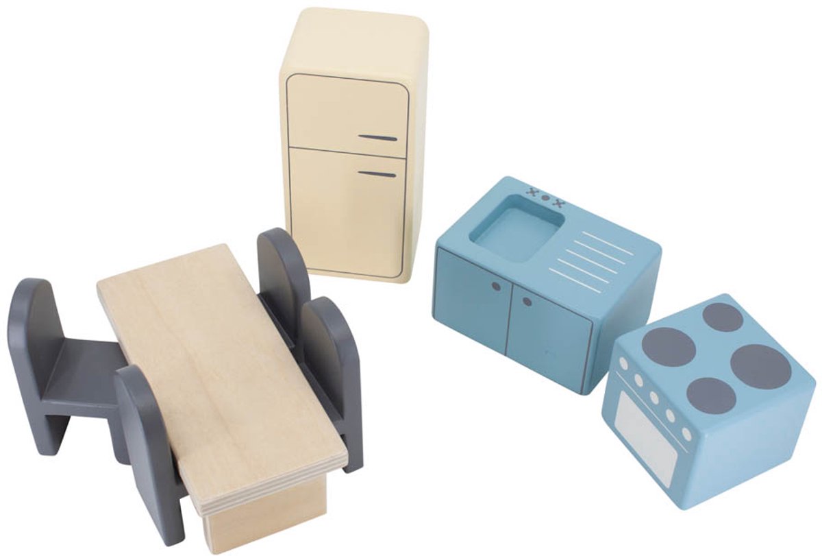 Sebra poppenhuis keuken hout
