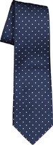 ETERNA stropdas - marine blauw met wit gestipt - Maat: One size