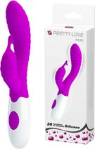 Pretty Love Pete Curved G-spot Rabbit Vibrator