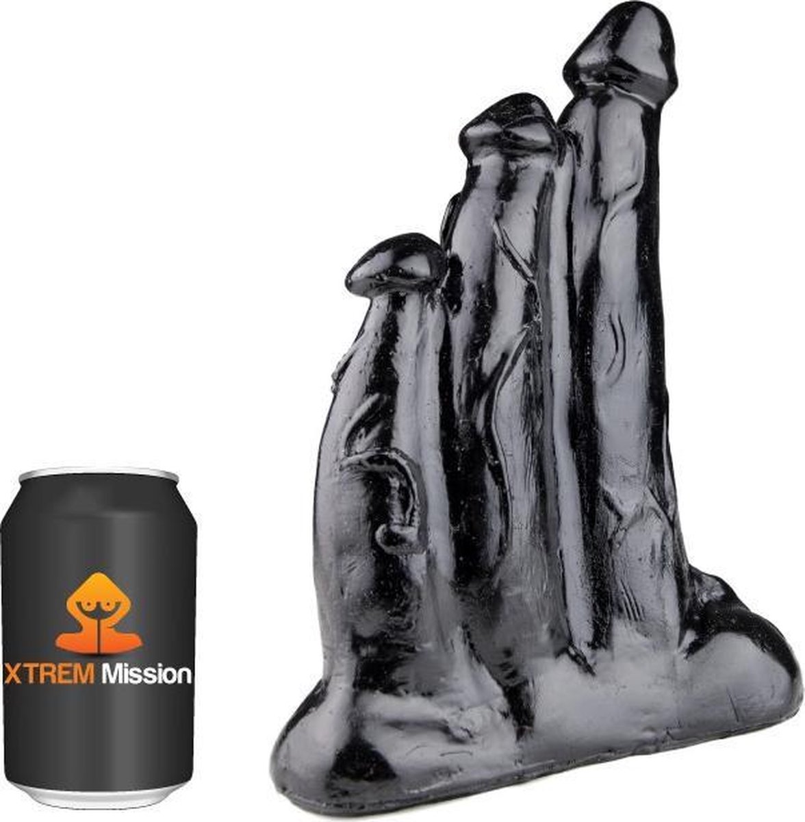 Goedkoopste Dildo Triple Mission - Zwart