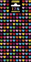 stickervel Hearts junior papier 174 stuks