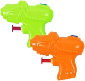 waterpistool junior groen/oranje 12 cm 2 stuks