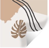 Stickers muraux - Été - Abstrait - Feuille - 120x120 cm - Film Adhésif XXL