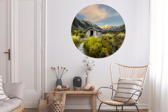 WallCircle - Wall Circle - Wall Circle Indoor - Nouvelle-Zélande - Maison - Berg - 150x150 cm - Décoration murale - Peintures Ronds