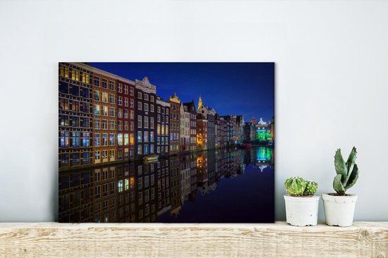 Amsterdam Architecture 40x30 cm - petit - Tirage photo sur toile (Décoration murale salon / chambre)