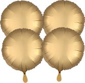 folieballonnen 43 cm goud 4 stuks