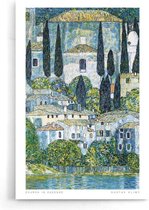 Walljar - Gustav Klimt - Church in Cassone - Muurdecoratie - Poster